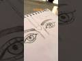 Shri Krishna Eyes Drawing 🙏🏼✏️ | Calm & Satisfying Art | #krishna #radhakrishna #eyes #art #sketch