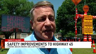 ALDOT begins safety improvements on Highway 45, House Rep. pushes to widen it - NBC 15 WPMI