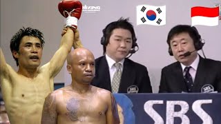 Seconds of Round 12: Indonesian Boxer's Final Punch Shakes Korean Boxer in Seoul