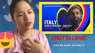 Italy Eurovision 2023 Reaction| Marco Mengonia - Due Vite REACTION!