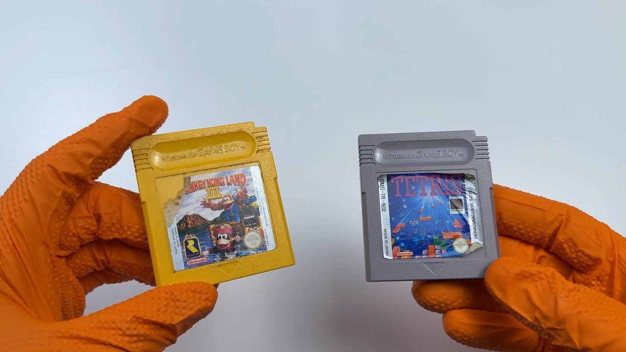 Retro Gameboy Cartridge Restoration | New Stickers for Donkey Kong & Tetris