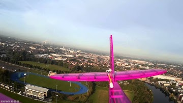 Mobius camera on scratch built RC plane