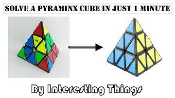 How To Solve A Pyraminx Cube In Just 1 Minute | By Interesting Things