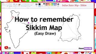 How to remember Sikkim Map l Indian States l LearnByArts