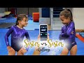 Sister vs sister 7 second gymnastics challenge sariah sgg