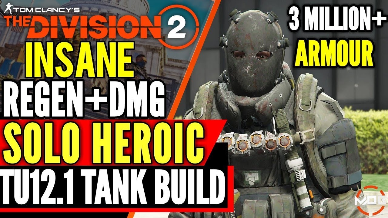 The Division 2 BEST *SOLO PVE BUILD* INSANE ARMOUR REGEN HIGH