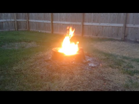 Burning a Stump the Easy Way