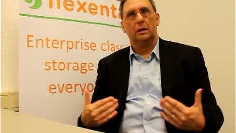 Bill Roth, VP of Marketing Nexenta explains the benefits of NexentaStor