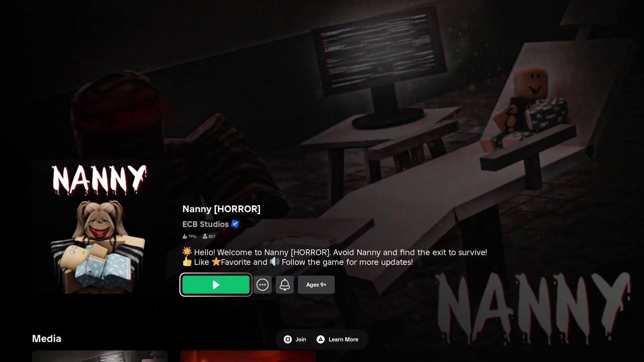 Nanny Roblox Horror Game YouTube 