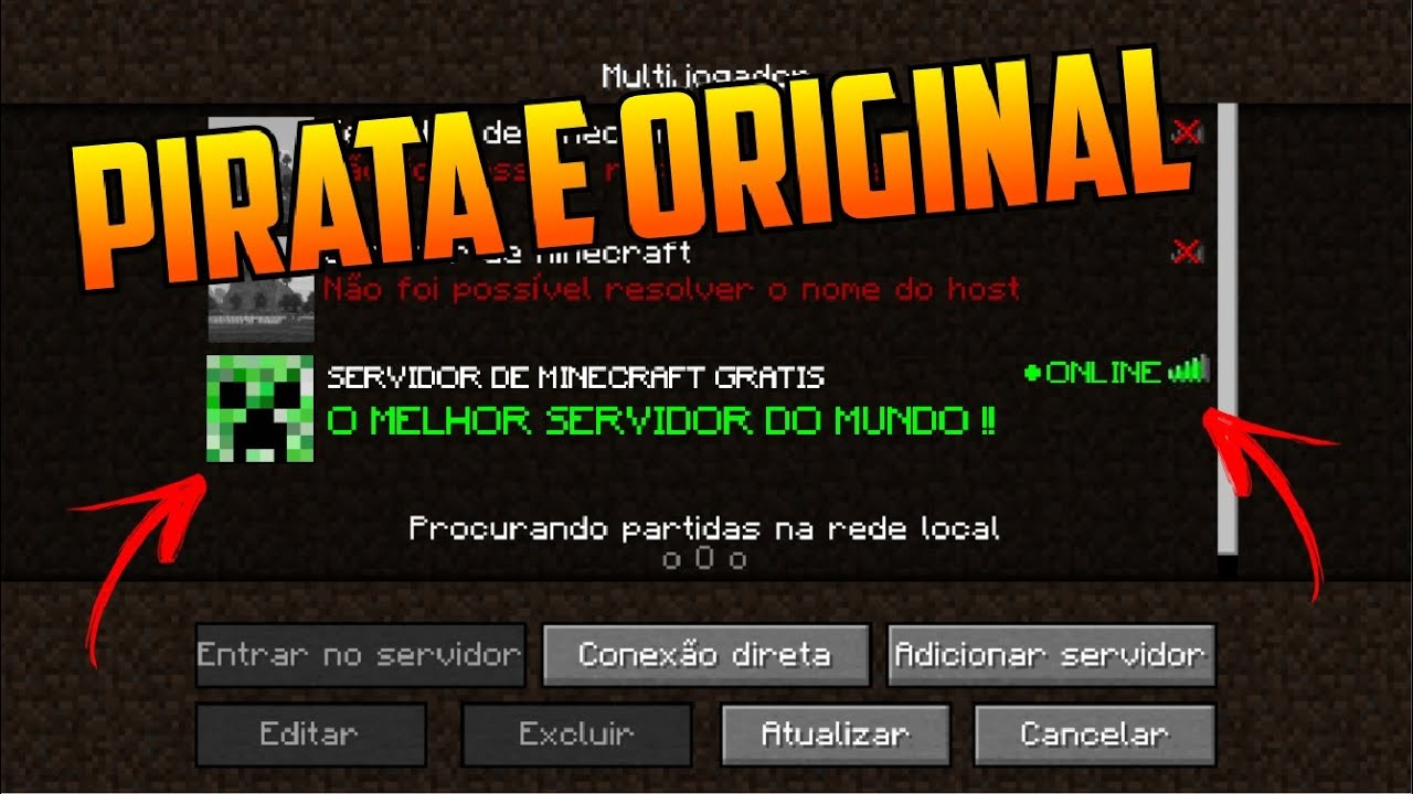 ☆Como jogar Online Servidores Minecraft PC Pirata 