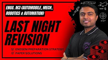 ENGG. M3 MECHANICAL |AUTO | ROBOTICS & AUTOMATION | HOW TO SCORE 45+  | #engineering #sppu