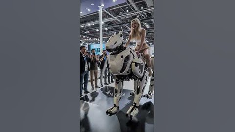 2025 IRC Robot Expo Prototype Quadruped Robot Driving Test. #irc #humanoid #robotics #robot