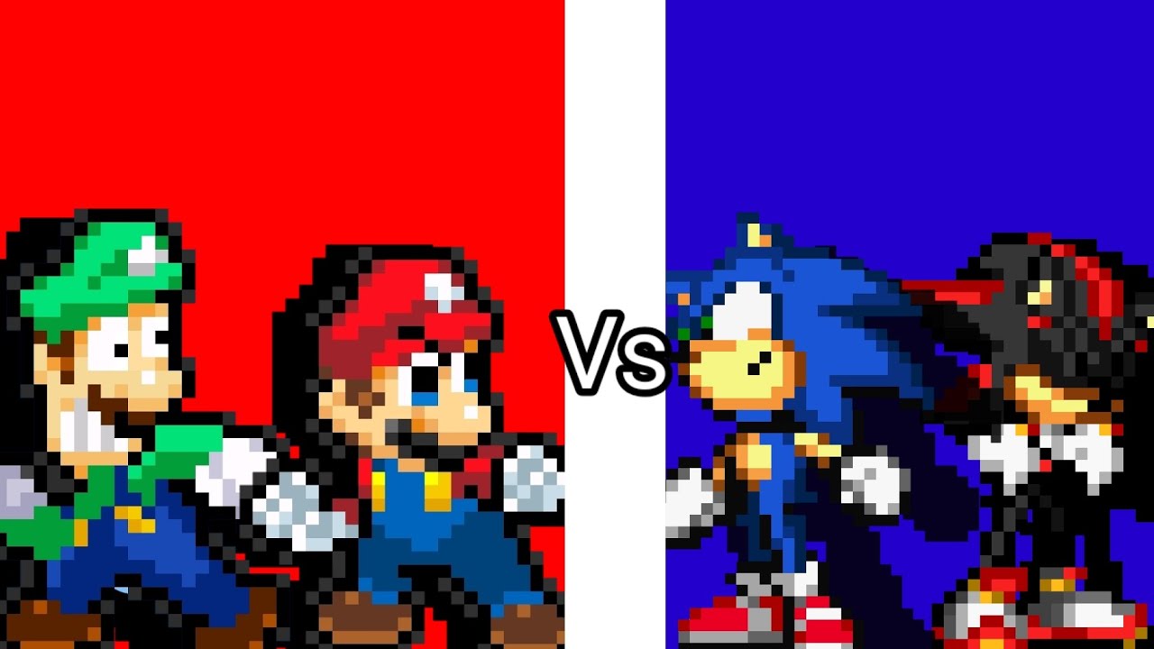 Mario & Luigi VS Sonic & Shadow