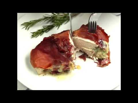 Prosciutto Wrapped Chicken Stuffed with Brie and Rosemary