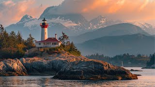 Nautical Lighthouses with Peaceful Instrumental Music for Total Mind Relaxation & Stress Relief