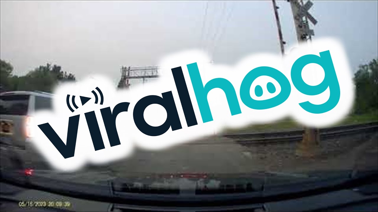Van Breaks Down on Train Tracks || ViralHog - YouTube