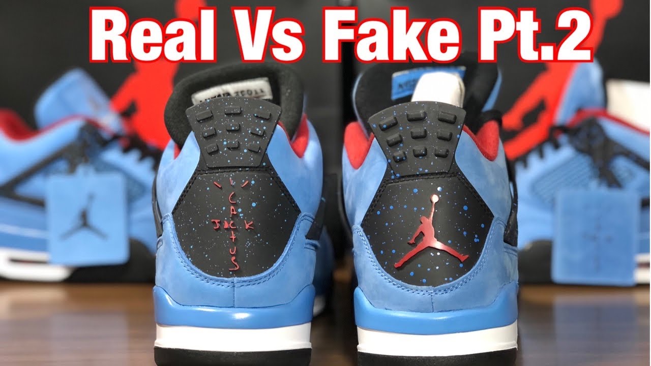 Air Jordan 4 Travis Scott Real Vs Fake 2.0 revisited . With updated ...