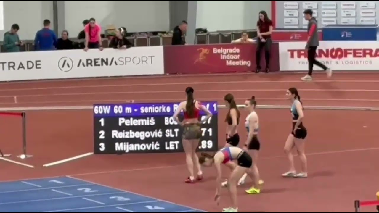 22.02.2026.#seniorsko državno prvenstvo BiH🇧🇦 Beograd🇷🇸 #🇧🇦Jasmina Nuspahić🏃60 m 200 m #AK Bihać