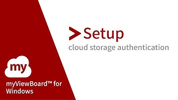 Setup cloud storage authentication