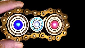 HOW TO MAKE A GLOWING LED METAL FIDGET SPINNER IN 2 MINUTES - DIY Home Made