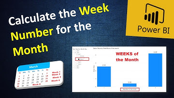 How to Calculate the Week Number for the Month in Power BI