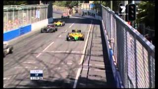 Indycars 2008 Nikon Indy 300 Australia Will Power Crashes Out LIVE