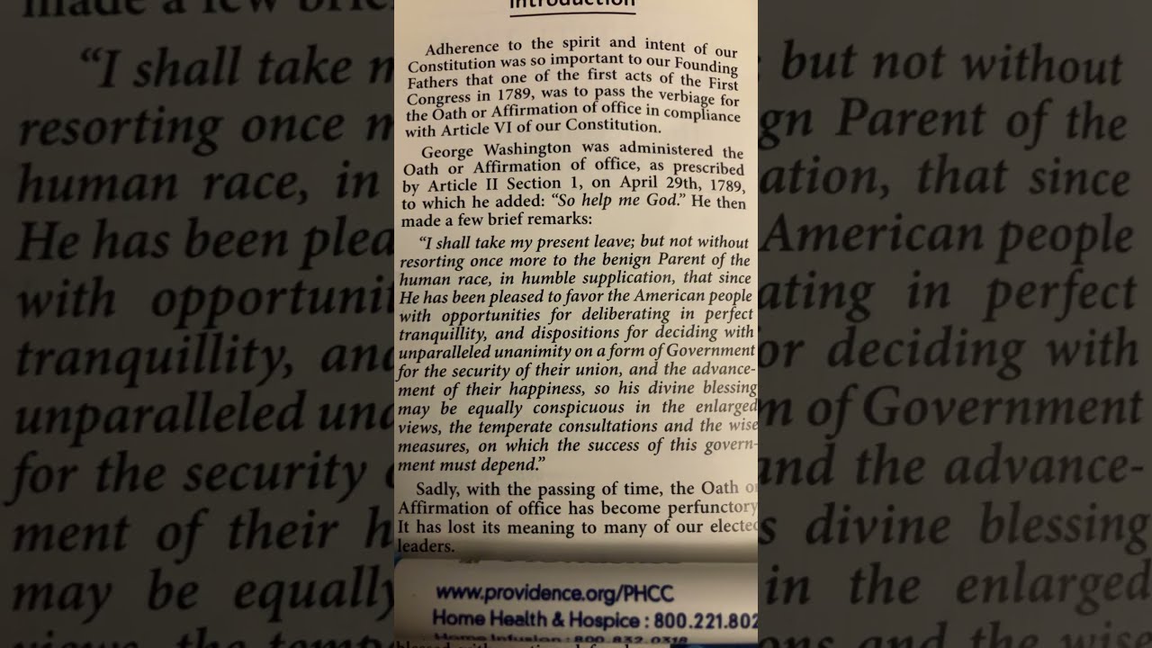 Oath Of Office The Constitution