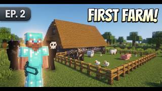 The First Animal Farm Changes Everything! | Minecraft Survival SMP EP #2
