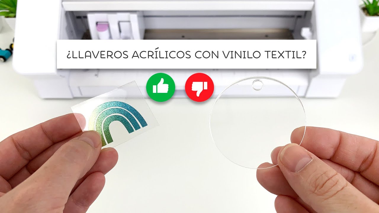 ¿Se puede poner vinilo textil en llaveros acrílicos?¡Descúbrelo!