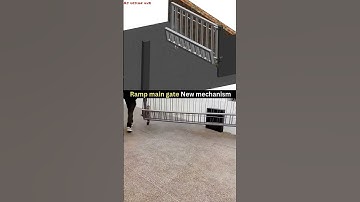Ramp main gate - new Mechanical Mechanism: #solidworks #cadcam #cad #3danimation #gate #mechanical