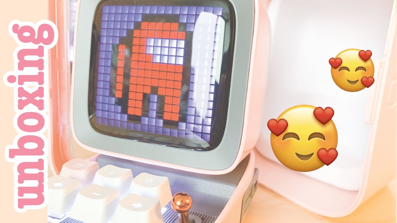 CUTE Divoom Ditoo Pixel Art Bluetooth Speaker Unboxing Review 💜