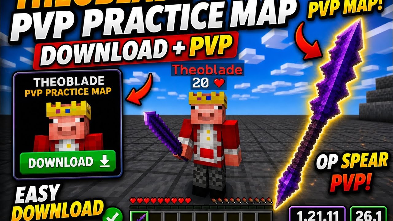 This is the best minecraft java edition pvp practice map op spear pvp ...