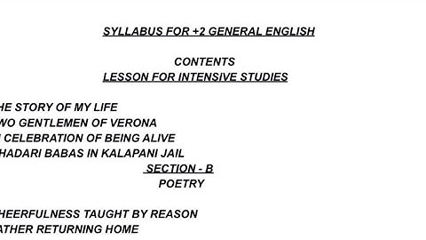 CLASS-12 SYALLBUS OF GEN. ENGLISH TERM-2 PSEB BOARD 2021-2022  DICUSSION BY PSEB SMART LEARNING