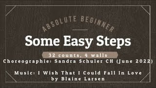 Some Easy Steps - Absolute Beginner Line Dance - Demo and Walktrough