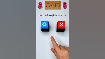 DIY SQUID GAME 3: Origami Button Toy ⭕❌ Easy Craft Tutorial!