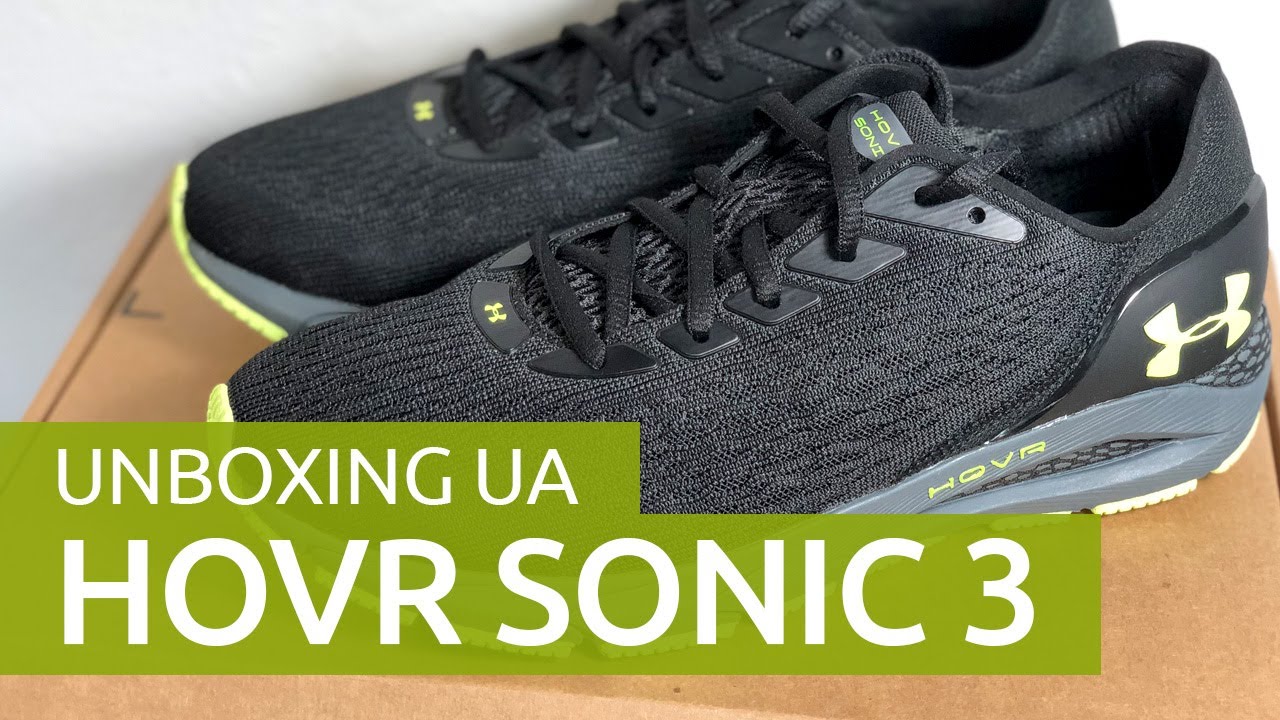 Under Armour HOVR Sonic 3 Running Unboxing \u0026 On Feet | Black