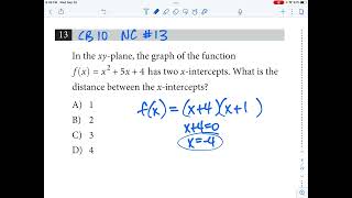 College Board Practice SAT 10, No Calculator #13