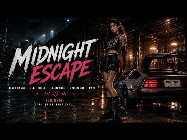 FUGA DA MEIA-NOITE 🌃 Cyberpunk Italo Dance x Tech House x