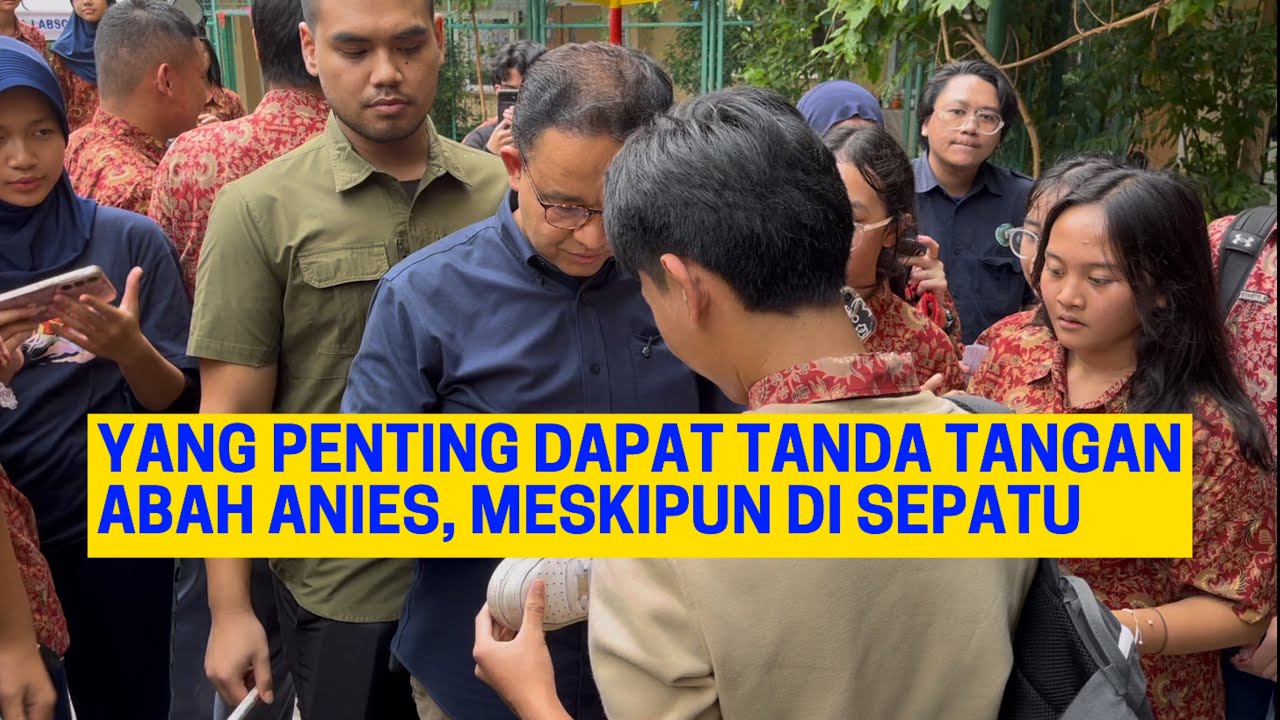 ADA-ADA SAJA! SISWA SMP-SMA LABSCHOOL UNJ SAMPAI MINTA TANDA TANGAN DI SEPATU