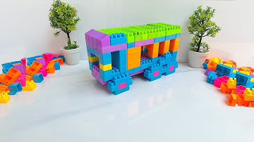 Satisfying ASMR: Build a Lego School Bus | Relaxing DIY Blocks