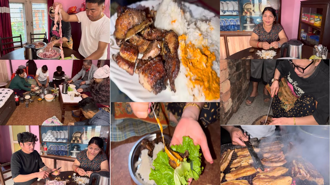 Grand Event-BBQ party, सपरिवारको उपस्थिती ठुल दिद भेना, भाउजु, लखने दाजु साथमा हामी काइला काइली।