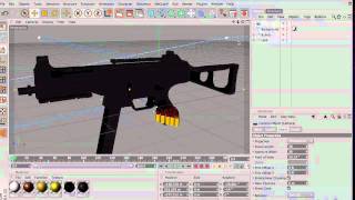 RipplezHD awesome UMP 45 model Cinema 4D