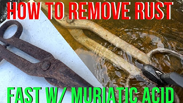 How to Remove Rust with Muriatic Acid (Hydrochloric) Faster Than Vinegar