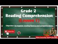 GRADE 2 READING COMREHENSION Passages Lesson 1  #How to read # reading comprehension # grade 2