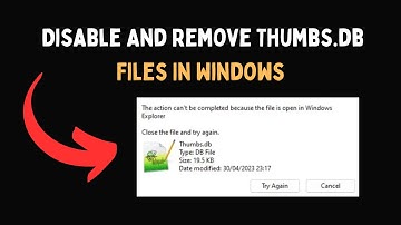 Disable And Remove Thumbs db Files In Windows