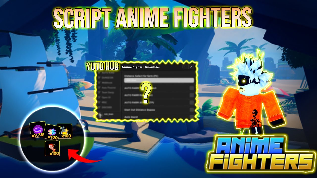 Melhor Script Anime Fighters Simulator [MOBILE/PC] [ auto attack, insta  passive spin e muito mais ] 