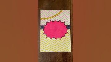 Creative Front Page Design For Project #shorts #art #diy #projectfrontpage