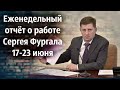 Сергей Фургал - еженедельный отчёт 17 - 23 июня