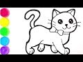 How to draw a cute and easy Cat dawing | Tutorial Art Drawing CAT
