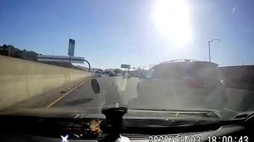 Wheel Bounces Over Barrier || ViralHog